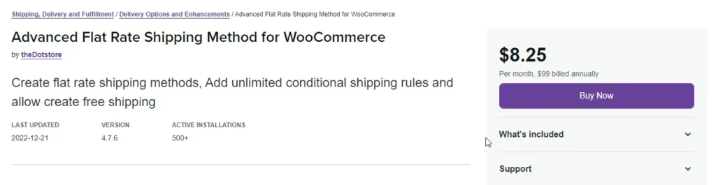 Advanced Flat Rate Shipping Plugin For WooCommerce