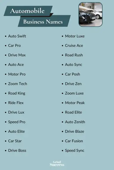 427 Car Detailing Business Names To Help You Get Started in 2024