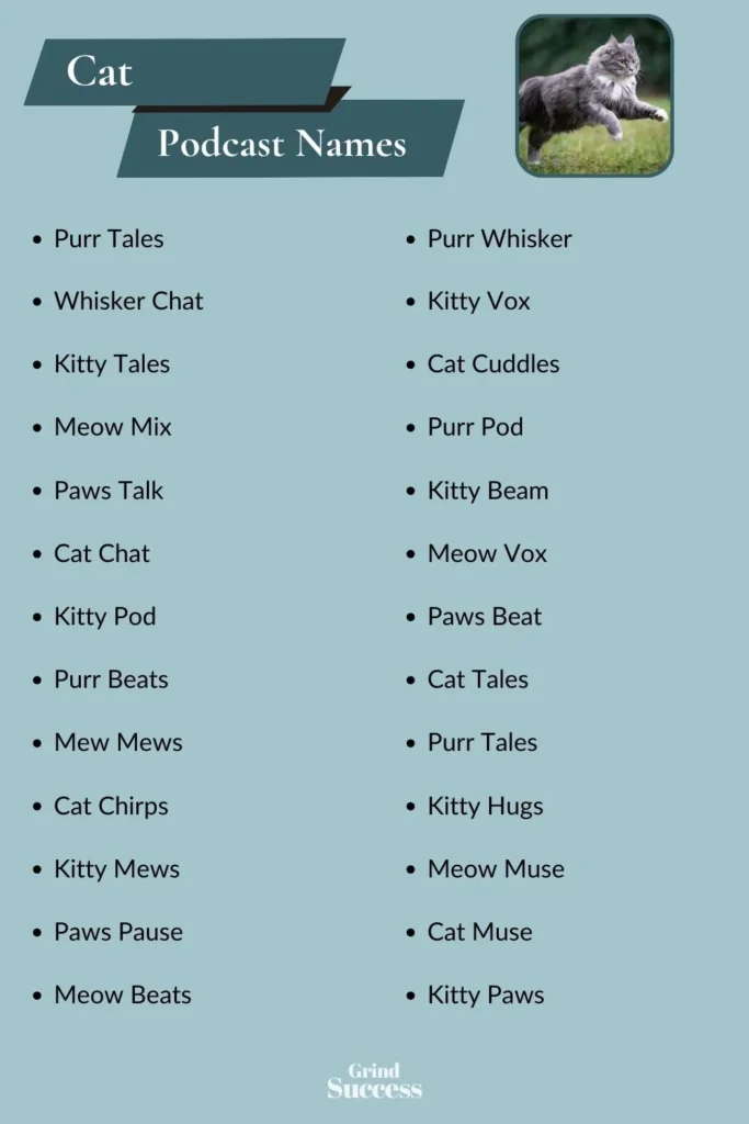 Catchy cat podcast name ideas