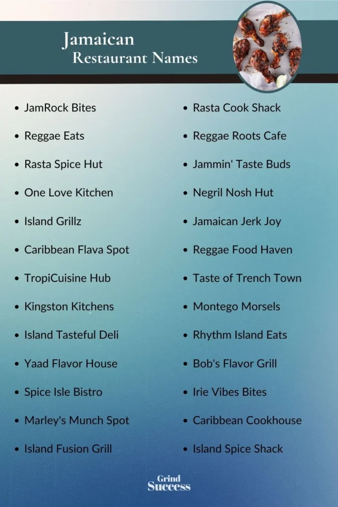 Catchy Jamaican Restaurant name ideas