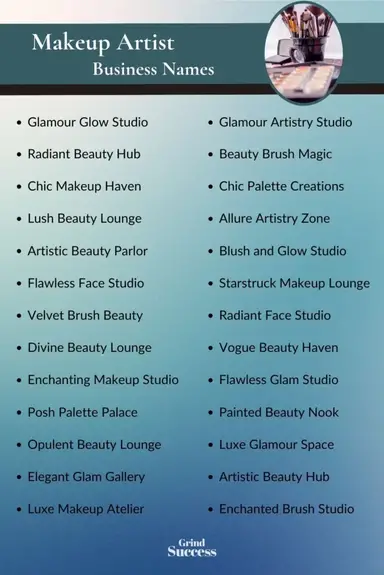 999 Makeup Artist Business Name Ideas
