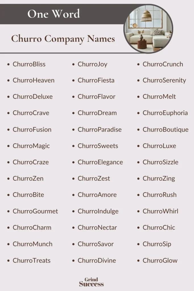 Churro Company Name Ideas List