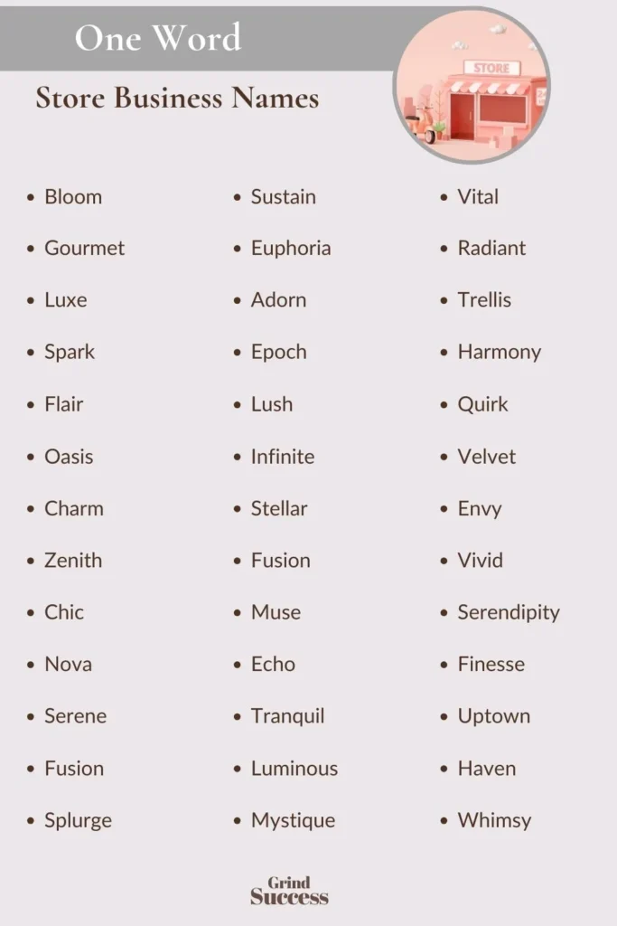 A Guide To Store Names (480 Online Shop Name Ideas