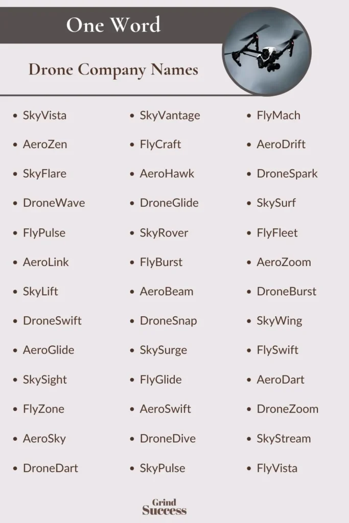 Drone Company Name Ideas List