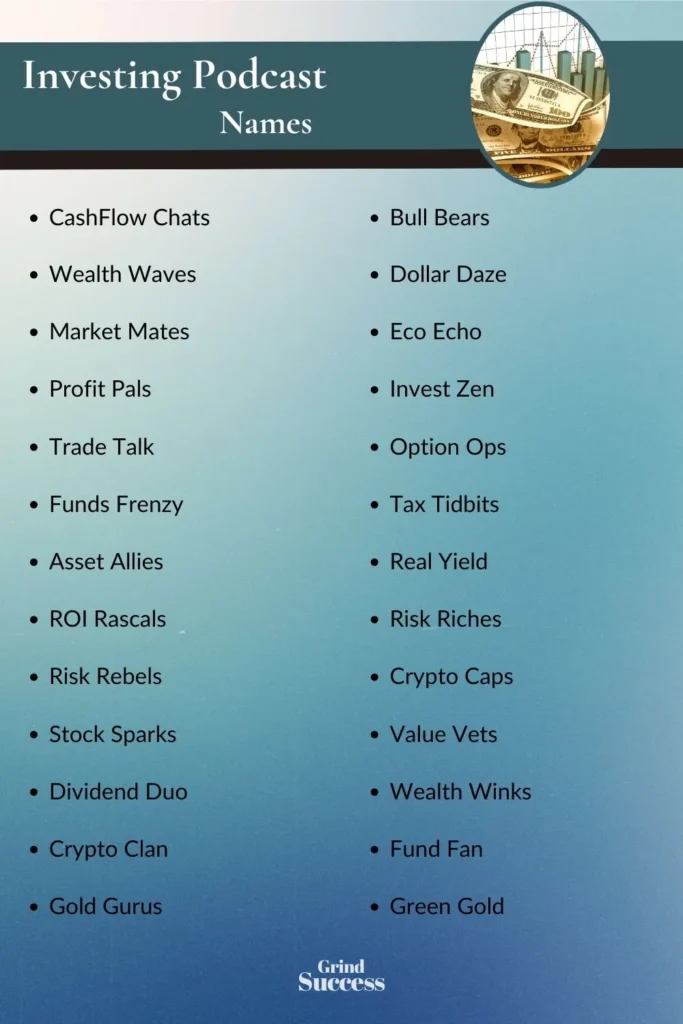 Investing Podcast Name Ideas List