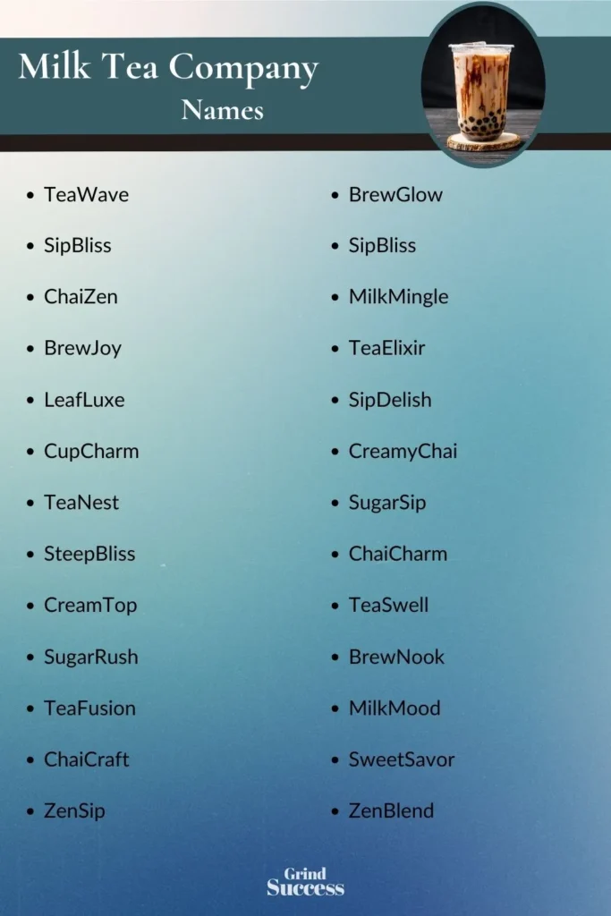 700 Milk Tea Business Name Ideas + Generator [2024]