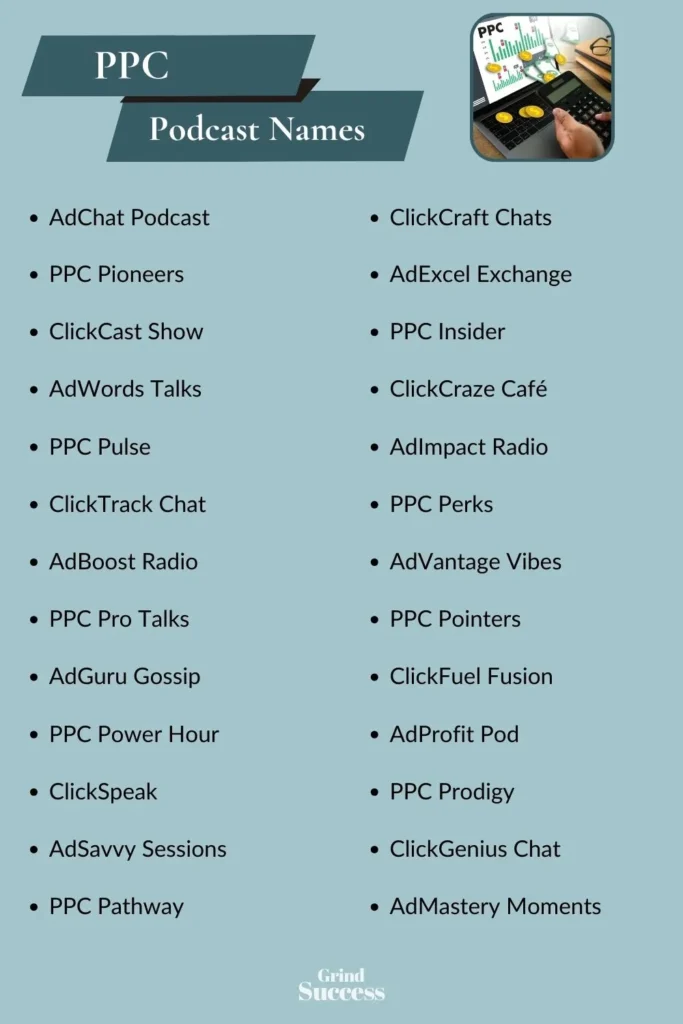 PPC Podcast Name Ideas List