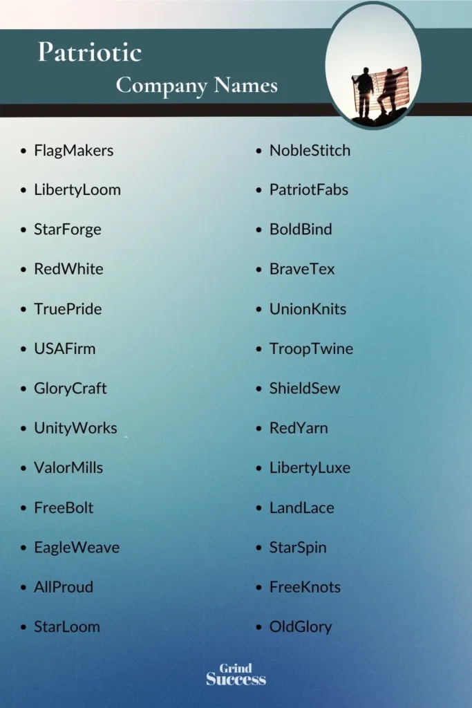 Patriotic company name list